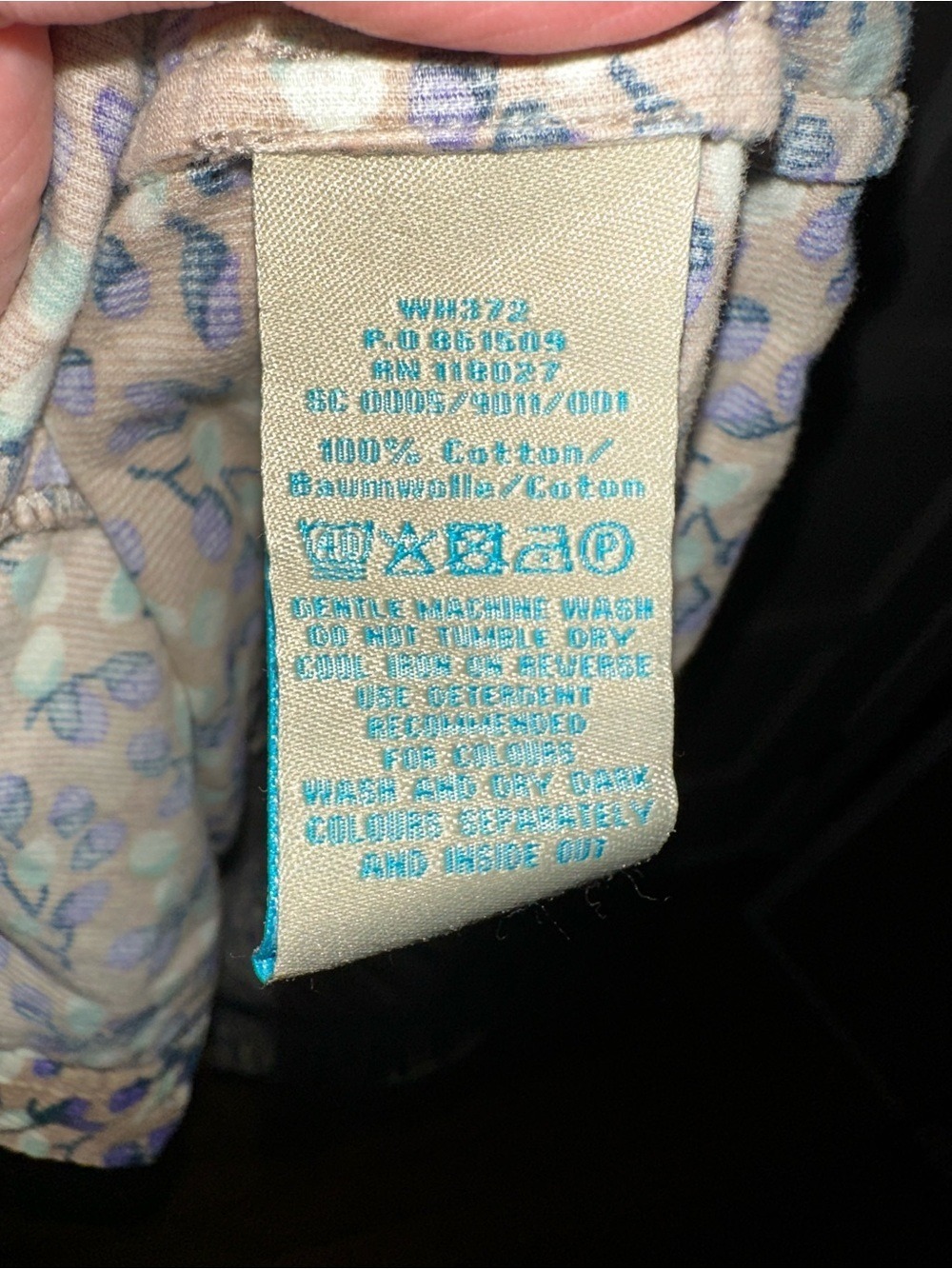 Boden Ditsy Leaf Print Corduroy Button-Down Shirt Dress Cotton Cottagecore Boho - Picture 6 of 6